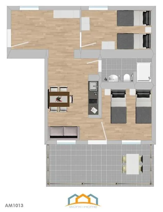Apartment Am1013 - Moderne Monteur Oder Ferienwohnung Mit Terasse Amberg Germany